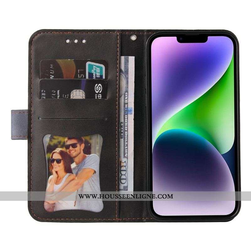 Housse iPhone 15 Plus Bicolore Stylée