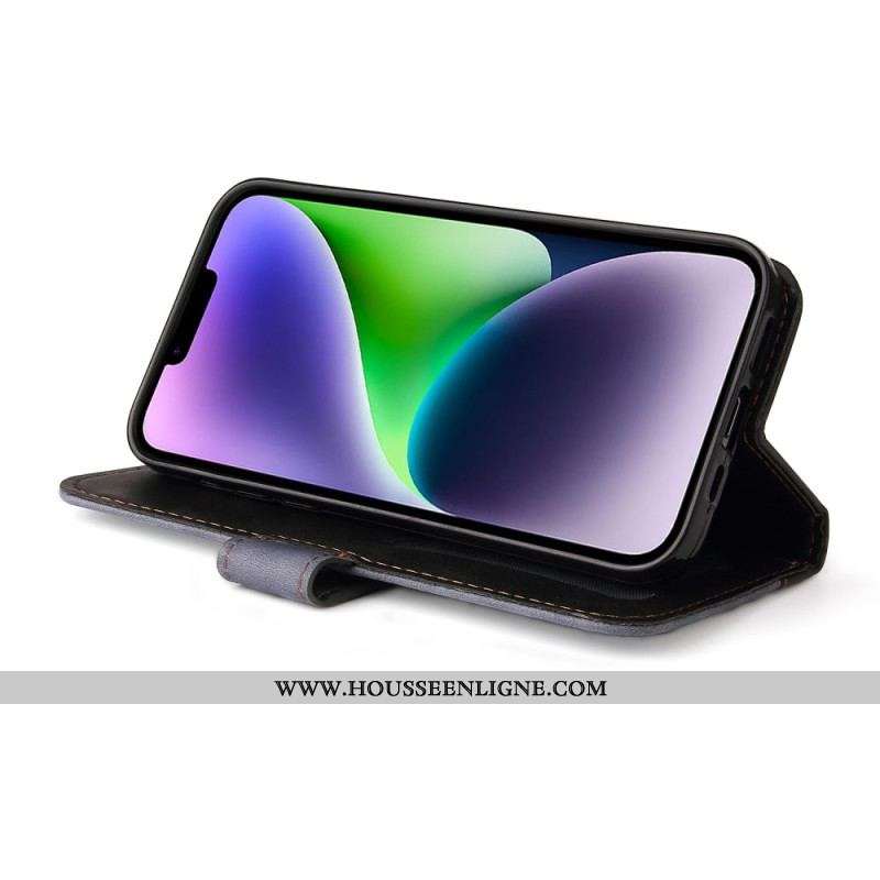 Housse iPhone 15 Plus Bicolore Stylée
