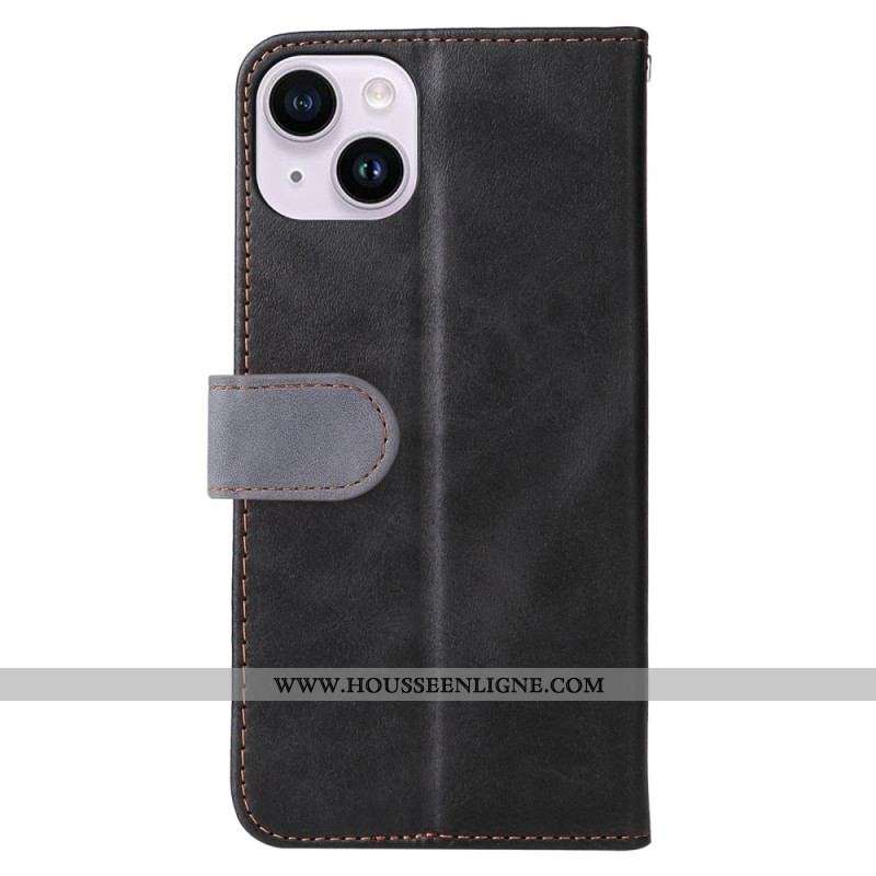 Housse iPhone 15 Plus Bicolore Stylée