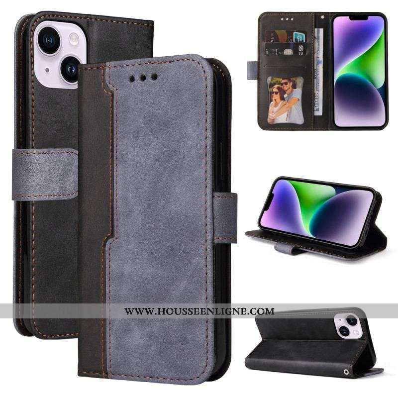 Housse iPhone 15 Plus Bicolore Stylée