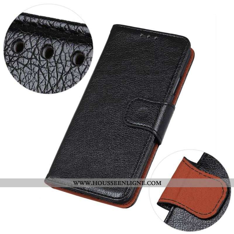 Housse iPhone 15 Plus Cuir Nappa Fendu