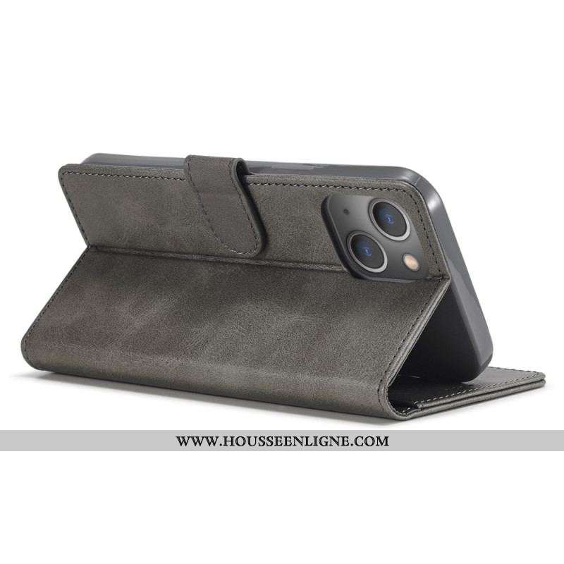 Housse iPhone 15 Plus Effet Cuir LC.IMEEKE