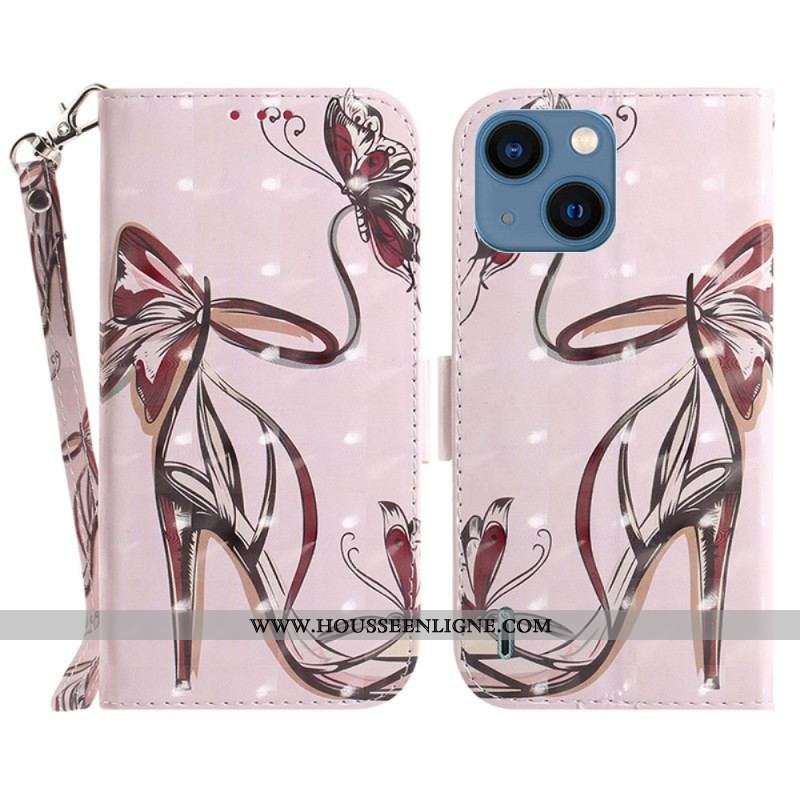 Housse iPhone 15 Plus Escarpin à Lanière