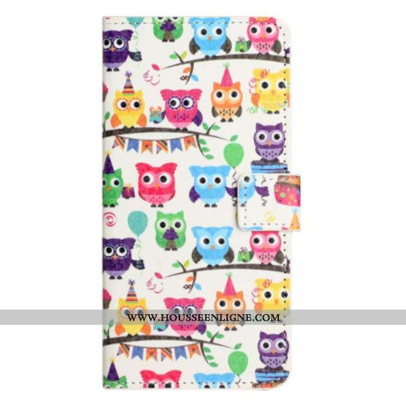 Housse iPhone 15 Plus Gang de Hiboux