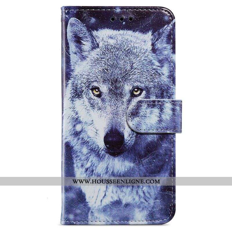 Housse iPhone 15 Plus Loups à Lanière
