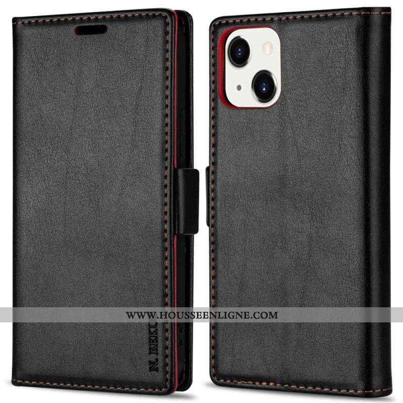 Housse iPhone 15 Plus N.BEKUS Effet Cuir