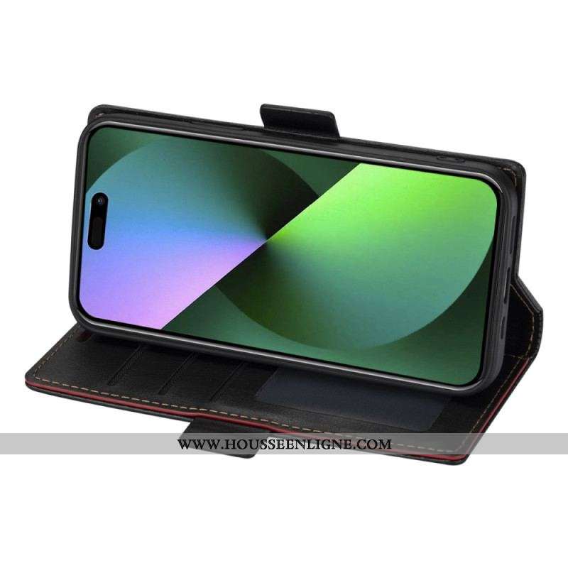 Housse iPhone 15 Plus N.BEKUS Effet Cuir