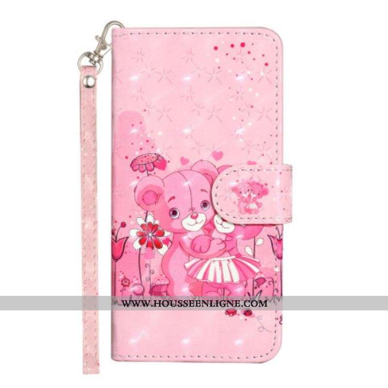 Housse iPhone 15 Plus Oursons 3D à Lanière