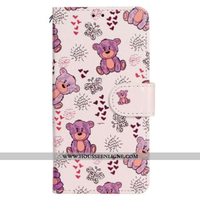 Housse iPhone 15 Plus Oursons à Lanière