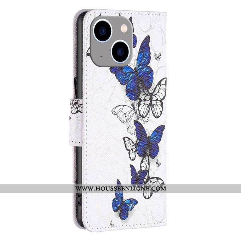 Housse iPhone 15 Plus Papillons Colorés