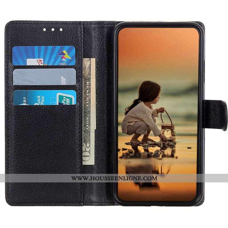 Housse iPhone 15 Plus Simili Cuir Traditionnel