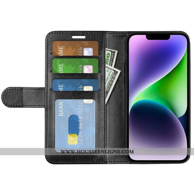 Housse iPhone 15 Plus Simili Cuir Vintage