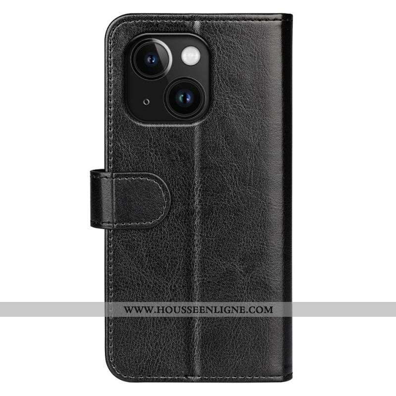 Housse iPhone 15 Plus Simili Cuir Vintage