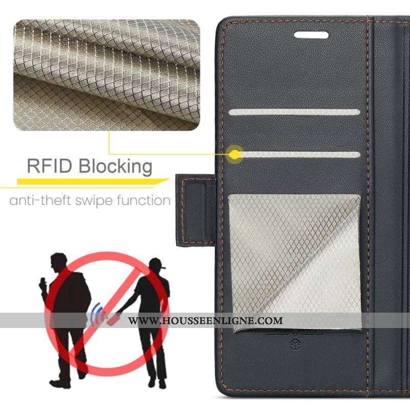 Housse iPhone 15 Plus Style Cuir CASEME