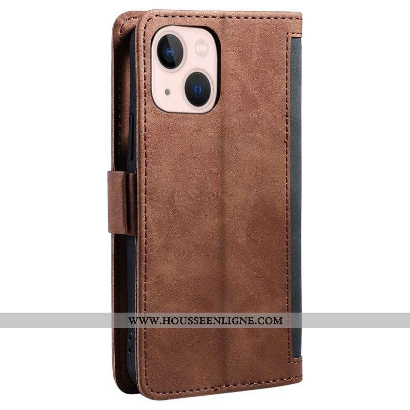 Housse iPhone 15 Plus Style Rétro à Lanière