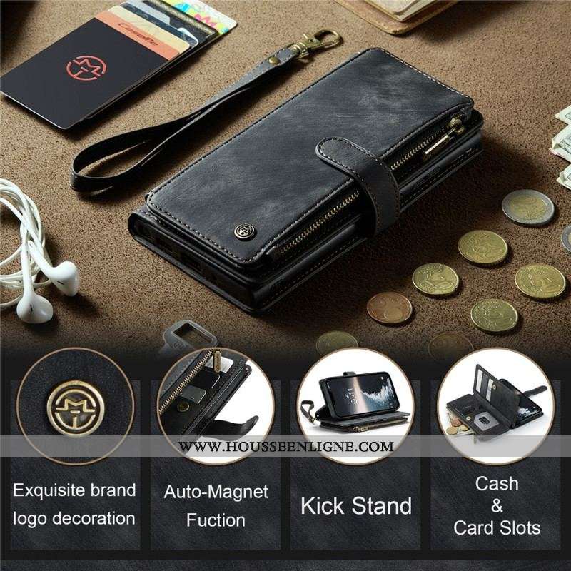 Housse iPhone 15 Porte-Monnaie CASEME