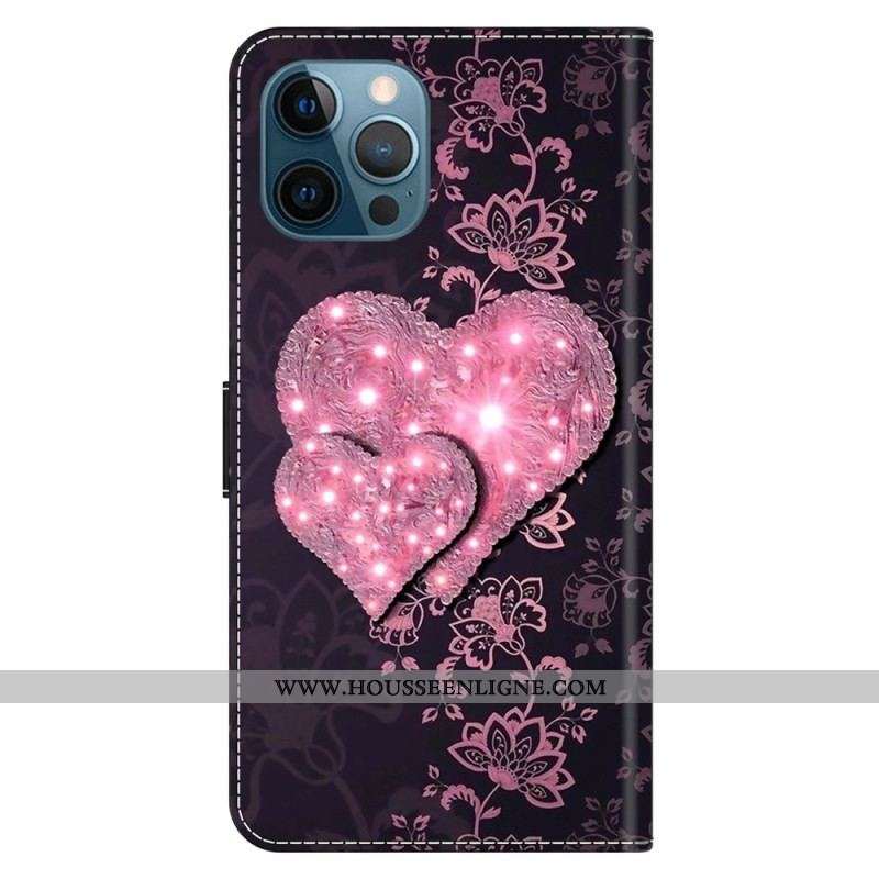 Housse iPhone 15 Pro Coeurs