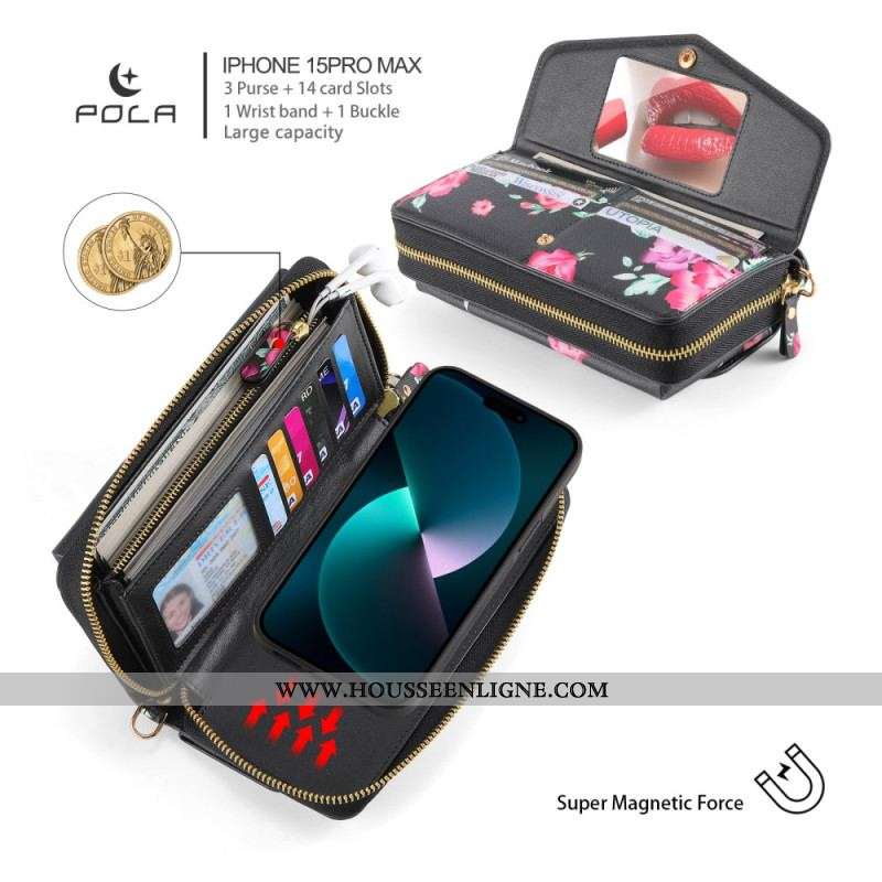 Housse iPhone 15 Pro Coque Détachable Accessoire Complet