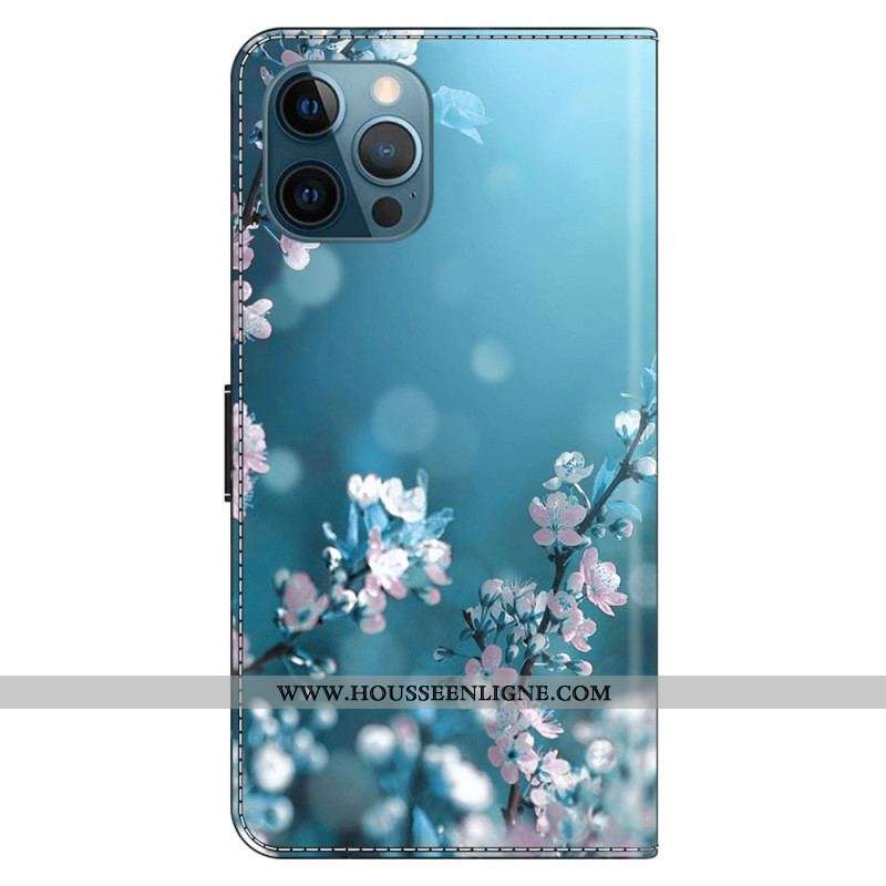 Housse iPhone 15 Pro Fleurs de Prunier