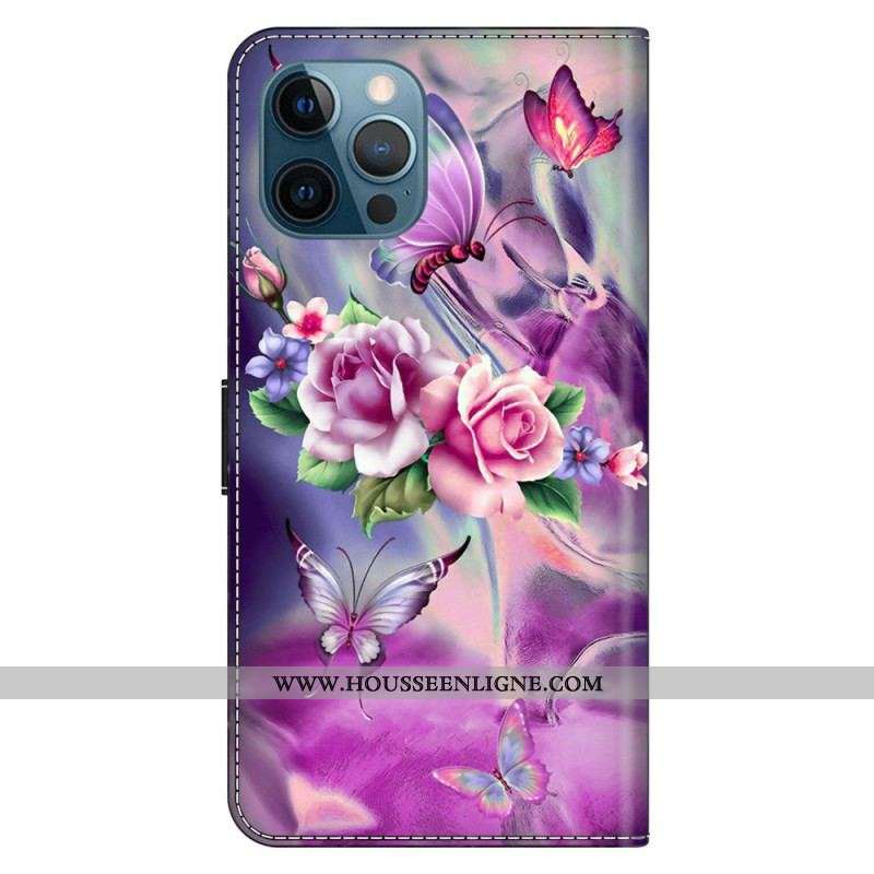 Housse iPhone 15 Pro Jolies Fleurs