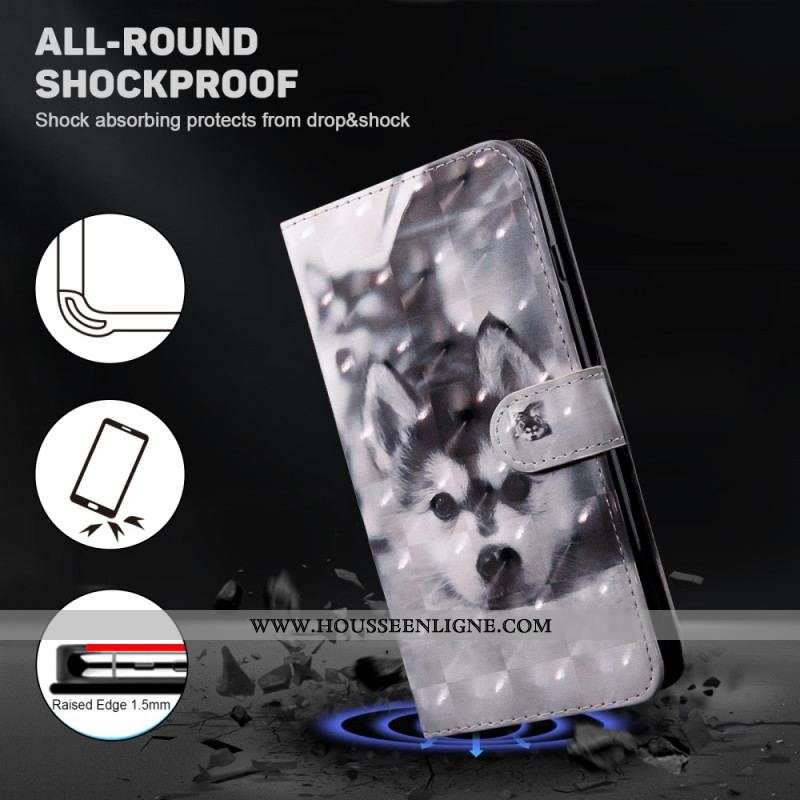Housse iPhone 15 Pro Max Chiot à Lanière
