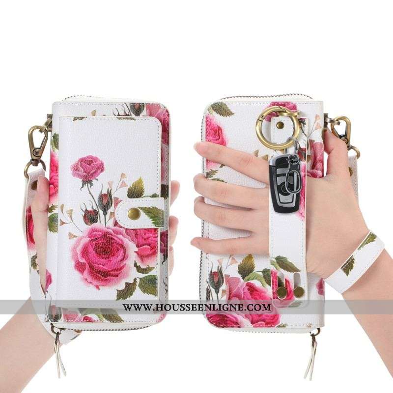 Housse iPhone 15 Pro Max Coque Détachable et Sangle Manuelle