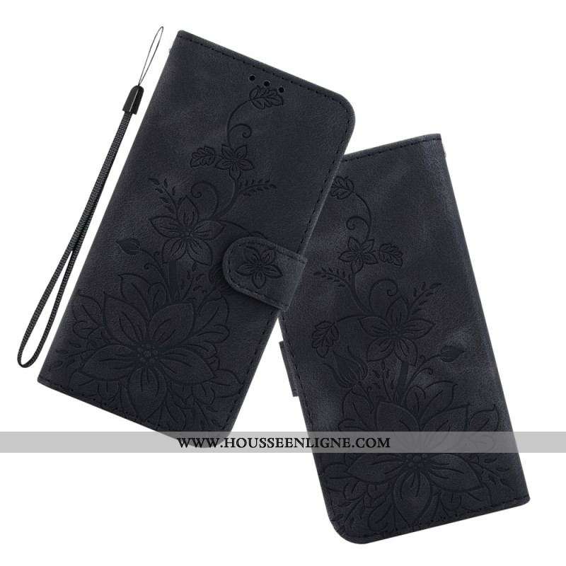 Housse iPhone 15 Pro Max Florale à Lanière