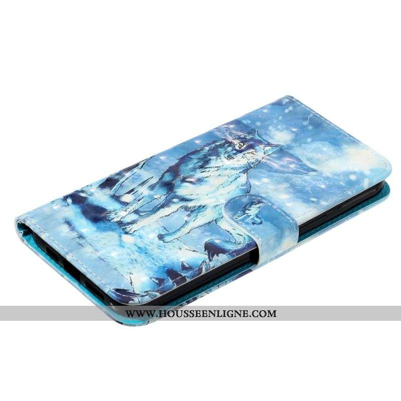 Housse iPhone 15 Pro Max Loup 3D à Lanière