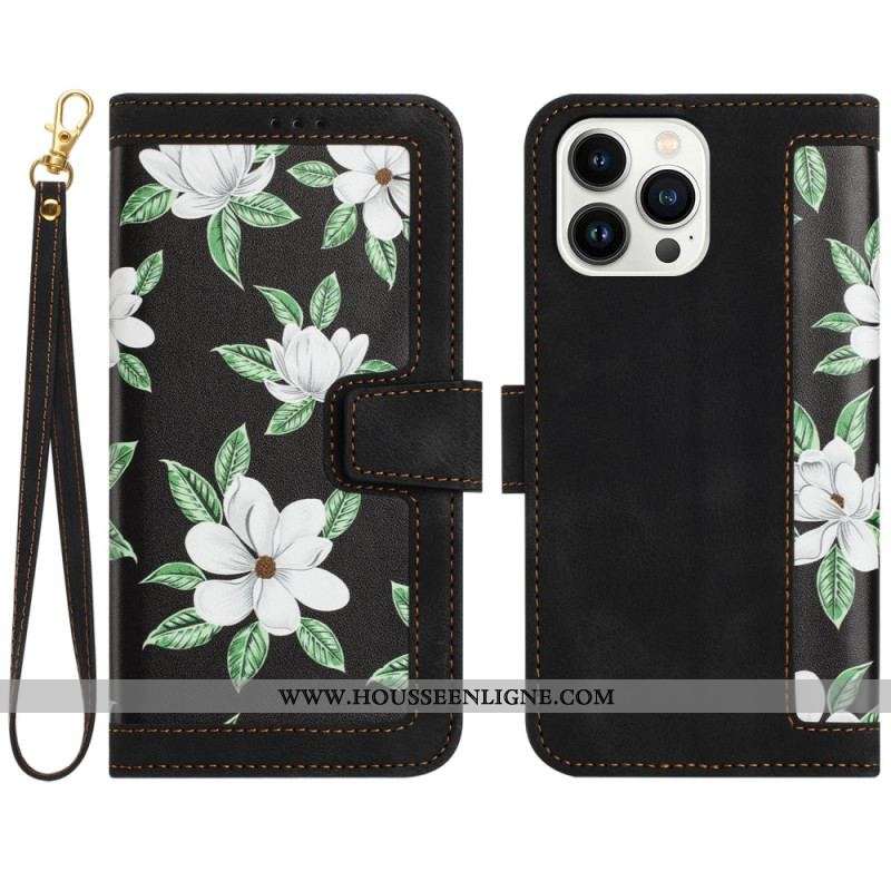Housse iPhone 15 Pro Max Luxury Flowers