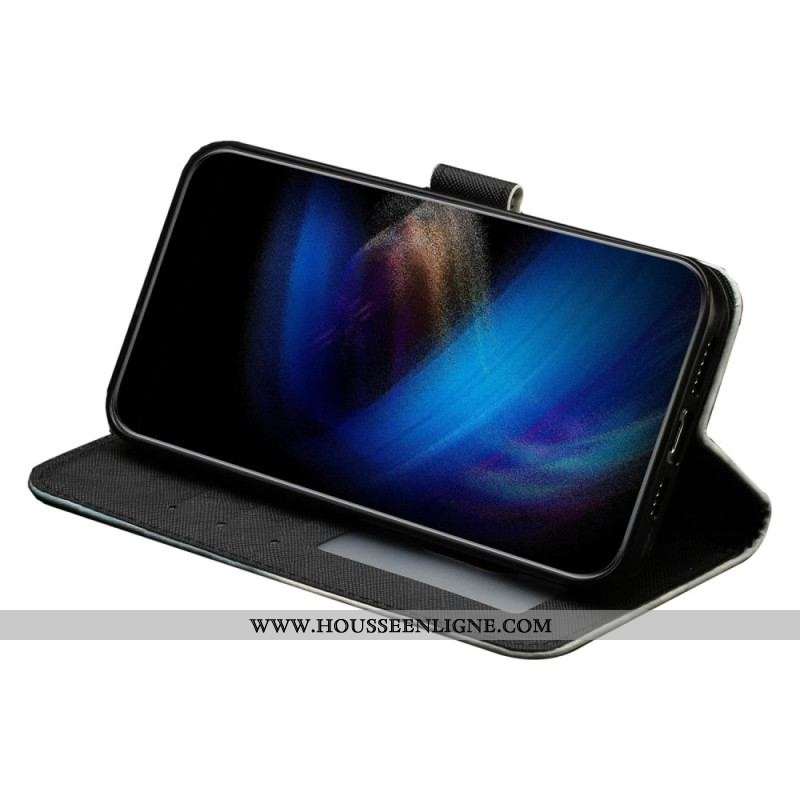 Housse iPhone 15 Pro Max Léopard 3D à Lanière