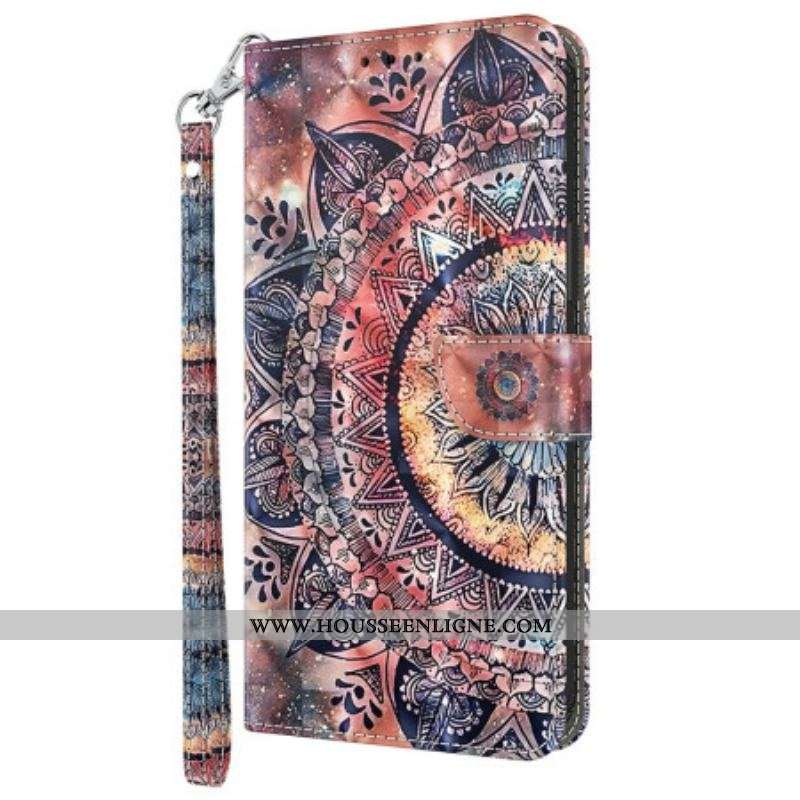 Housse iPhone 15 Pro Max Mandala à Lanière