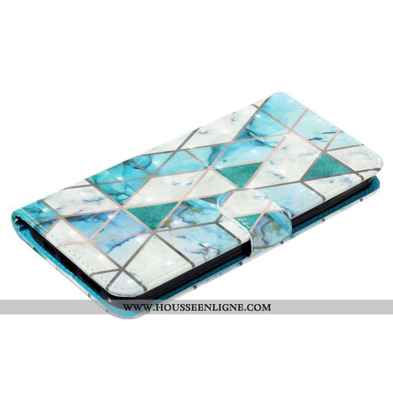 Housse iPhone 15 Pro Max Marbre 3D à Lanière
