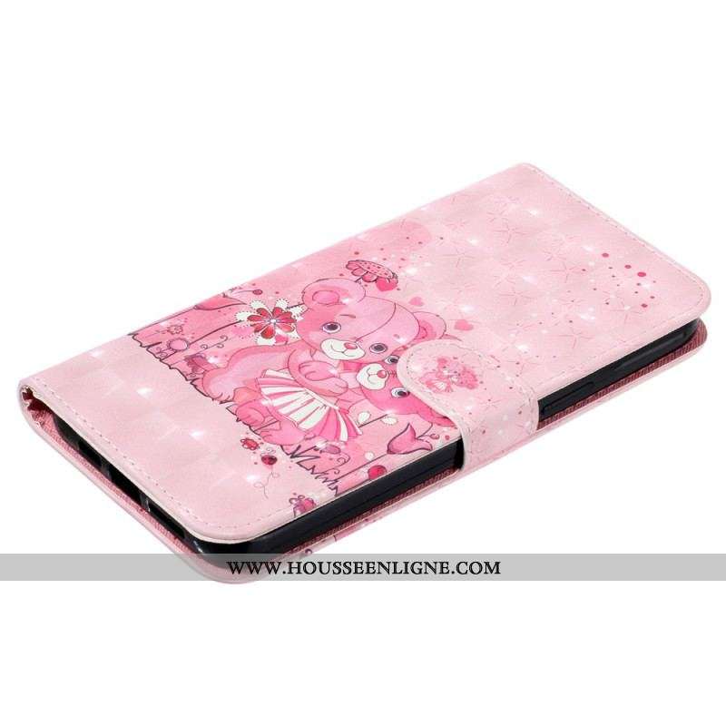 Housse iPhone 15 Pro Max Oursons 3D à Lanière