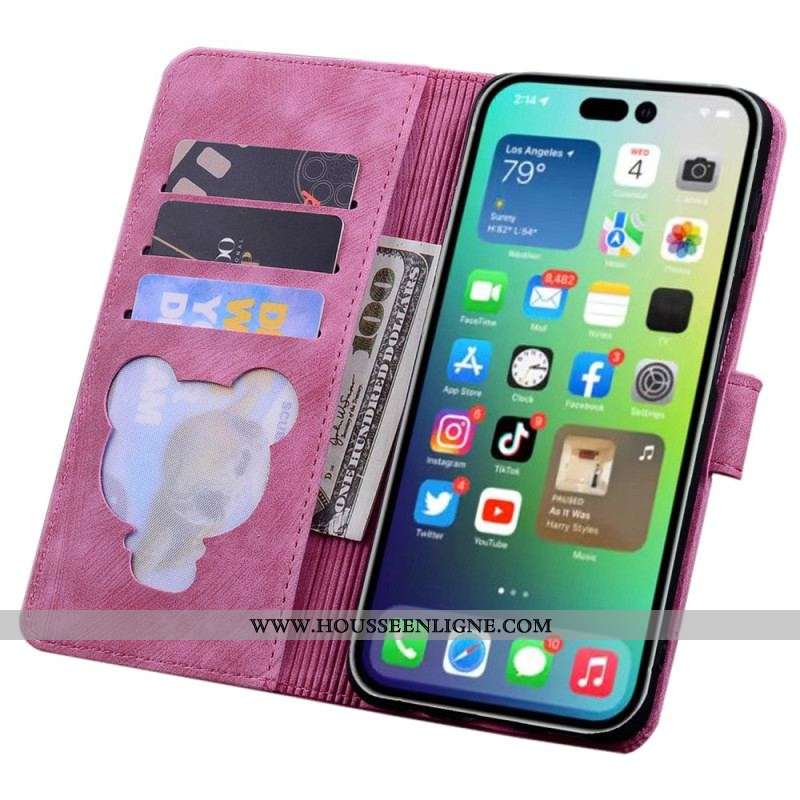 Housse iPhone 15 Pro Max Rêverie de Chat à Lanière