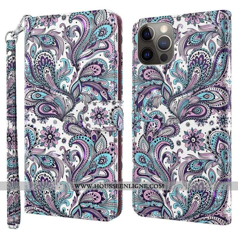 Housse iPhone 15 Pro Motif 3D à Lanière