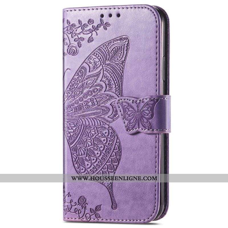 Housse iPhone 15 Pro Papillon Baroque