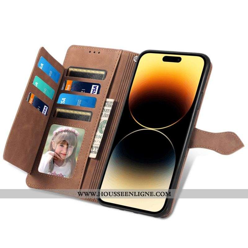 Housse iPhone 15 Pro Portefeuille Optimisé Dentelle