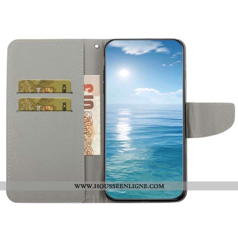 Housse iPhone 15 Promenade d'Éléphant à Lanière
