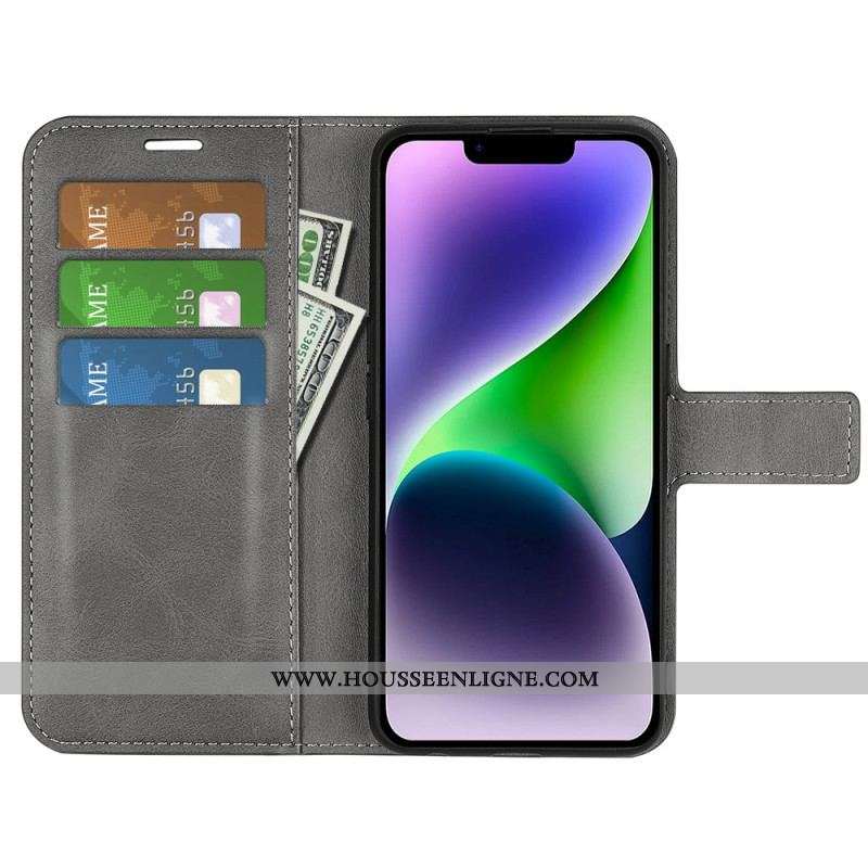 Housse iPhone 15 Style Cuir
