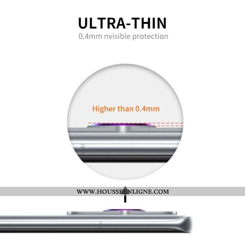 Lentille de Protection en Verre Trempé et Aluminium pour Huawei P60 Pro