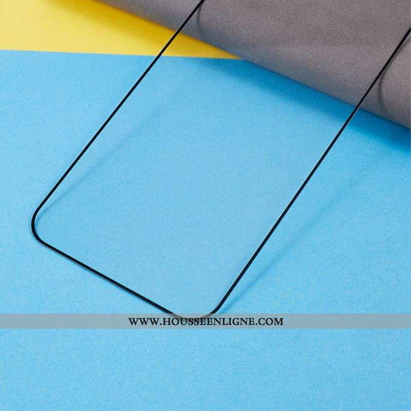Protection en Verre Trempé Contours Noirs Écran iPhone 15 Plus