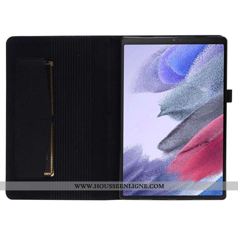 Étui Samsung Galaxy Tab A8 (2021) Texture Tissée