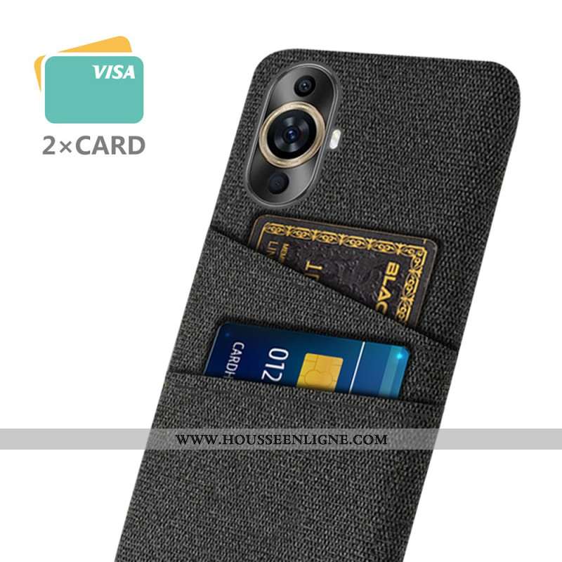 Coque Huawei Nova 11 Pro Tissu Porte-Cartes