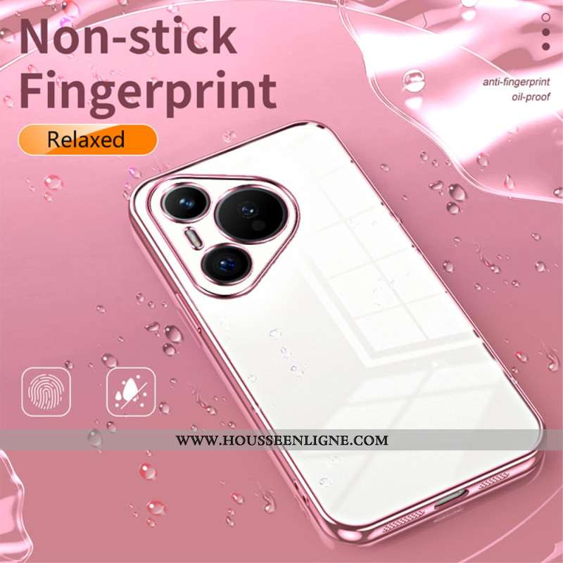 Coque Huawei Pura 70 Rebords Style Métal