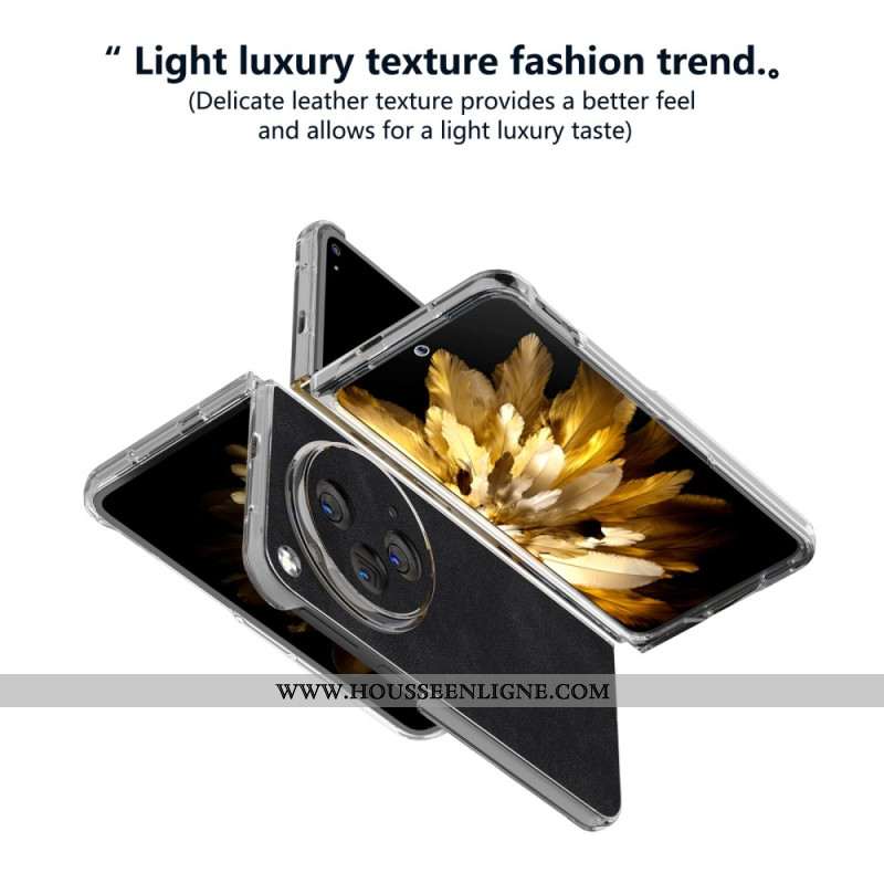 Coque Oppo Find N3 / OnePlus Open Effet Cuir Vintage