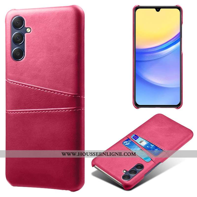 Coque Samsung Galaxy A15 5G Effet Cuir Porte-Cartes