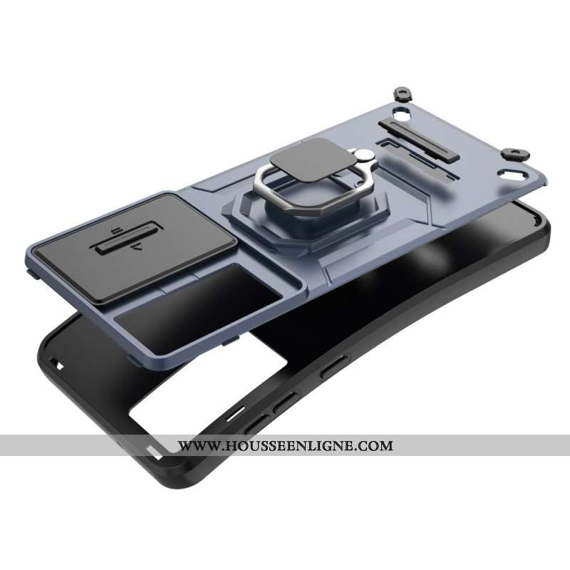 Coque Samsung Galaxy M55 5G Couverture de Caméra Coulissante