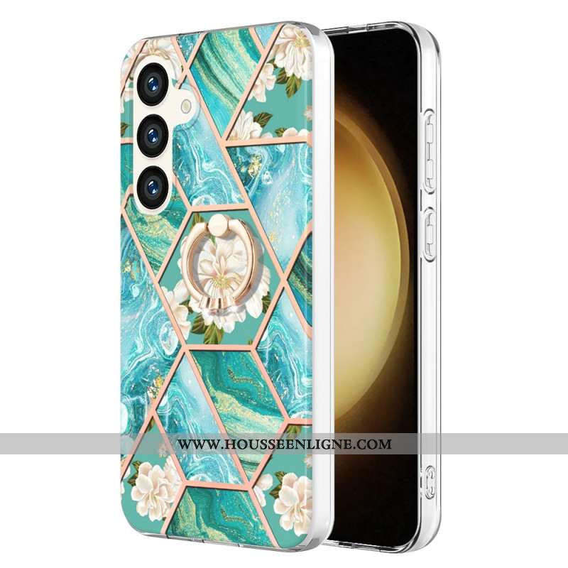 Coque Samsung Galaxy S24 5G avec Support Style Marbre