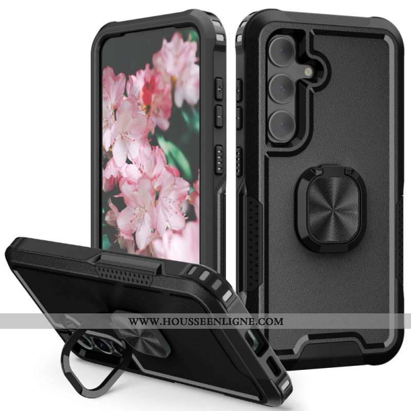 Coque Samsung Galaxy S24 Plus 5G avec Anneau Rotatif et Protection Anti-Rayures