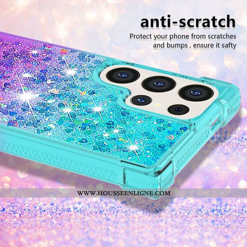 Coque Samsung Galaxy S24 Ultra 5G Paillettes Liquides